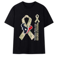 Houston Texans Proudly Served Honor Courage Commitment Shirt Houston Texans Merch Veteran Gifts - Merchluma