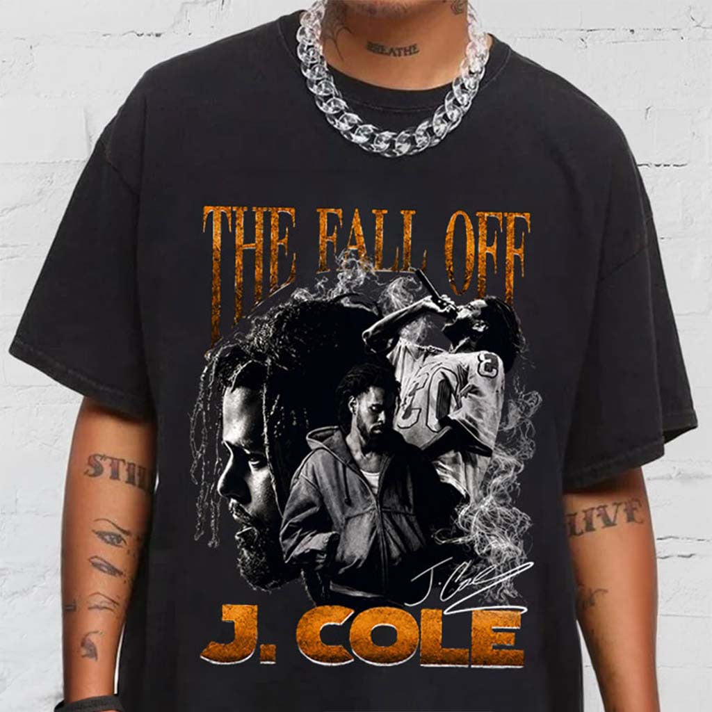 J Cole The Fall Off World Tour T-Shirt J Cole Rap Merch Hip Hop Lover Gifts - Merchluma