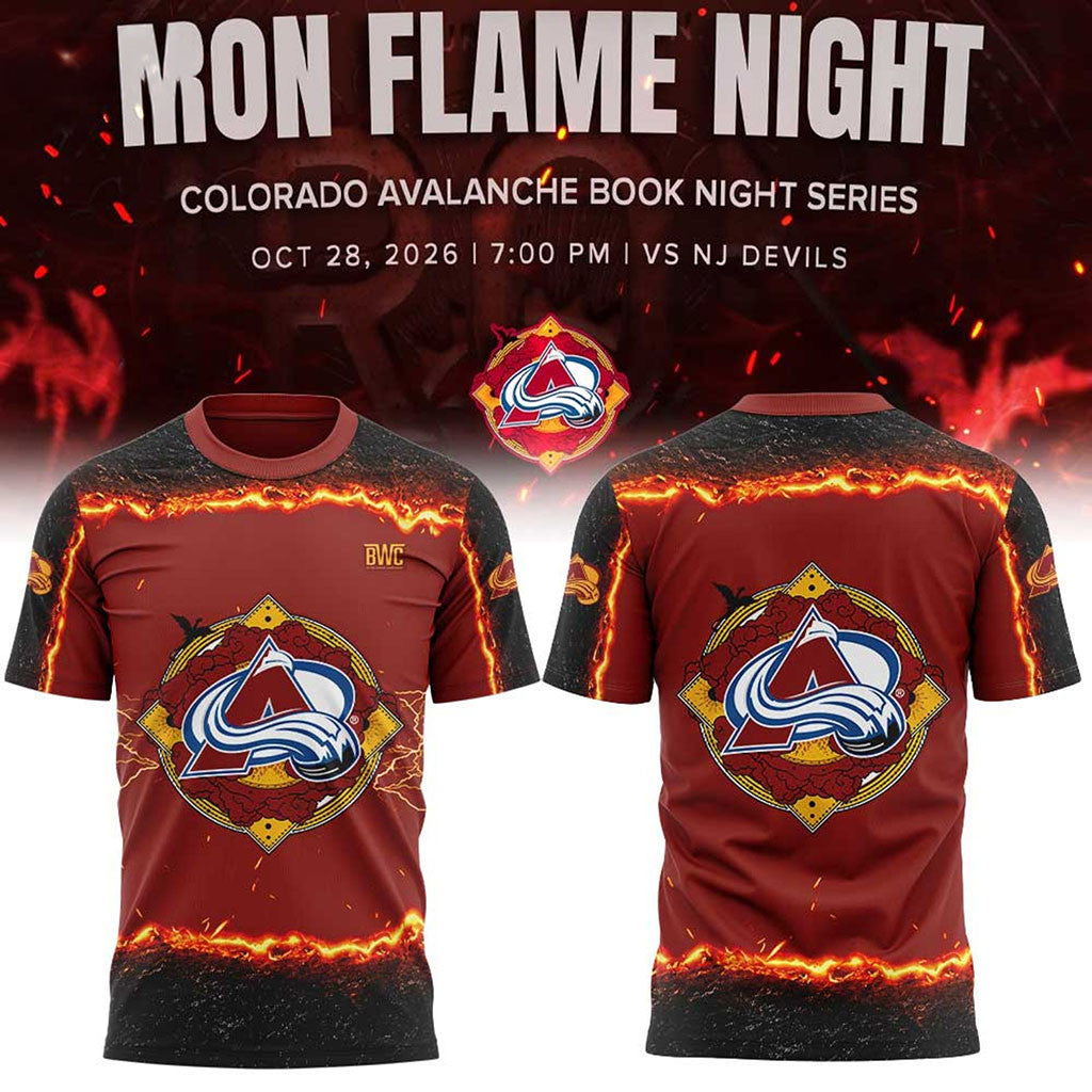 Colorado Avalanche Merch Fourth Wing Night Book Night Series T-Shirt Gift For Hockey Fans - Merchluma