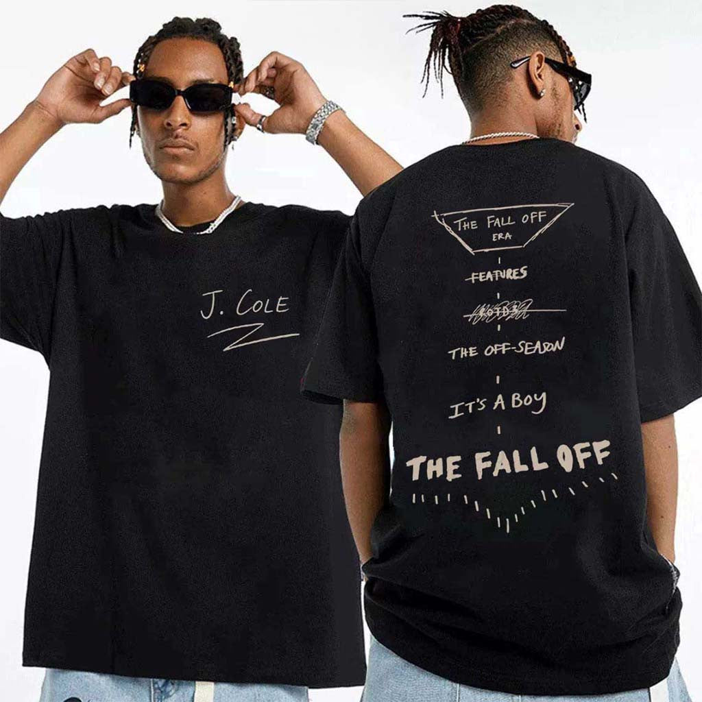 J Cole The Fall Off Tour 2026 T-Shirt J Cole Merch Best Gift For Rap Music Fans - Merchluma