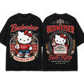 Hello Kitty Budweiser King Of Beers Black T-Shirt Proud To Be Your Bud Shirt Gift For Friends - Merchluma