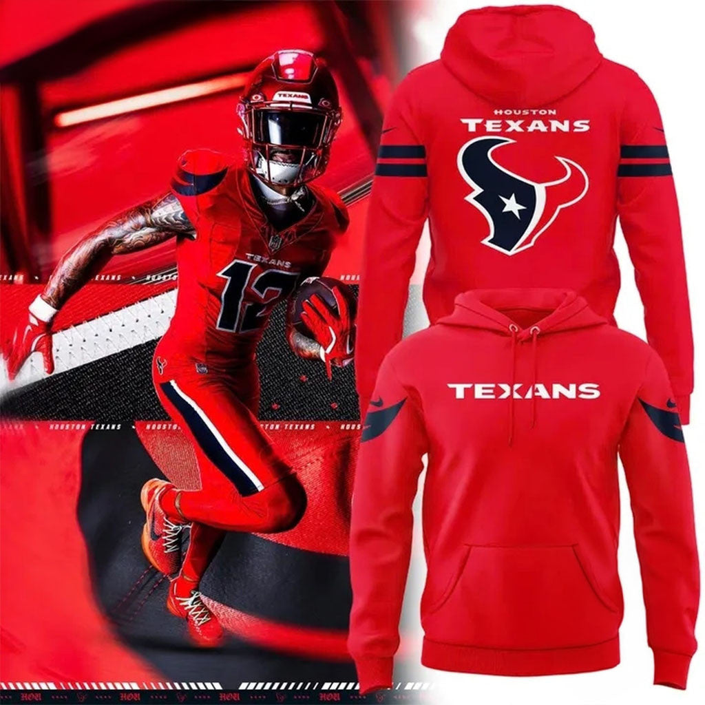 Houston Texans Battle Red Uniform Special New Hoodie Houston Texans Merch Football Fan Gifts - Merchluma