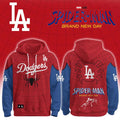 LA Dodgers x Spider-Man Brand New Day 2026 Hoodie Los Angeles Dodgers Merch Fans Gifts - Merchluma