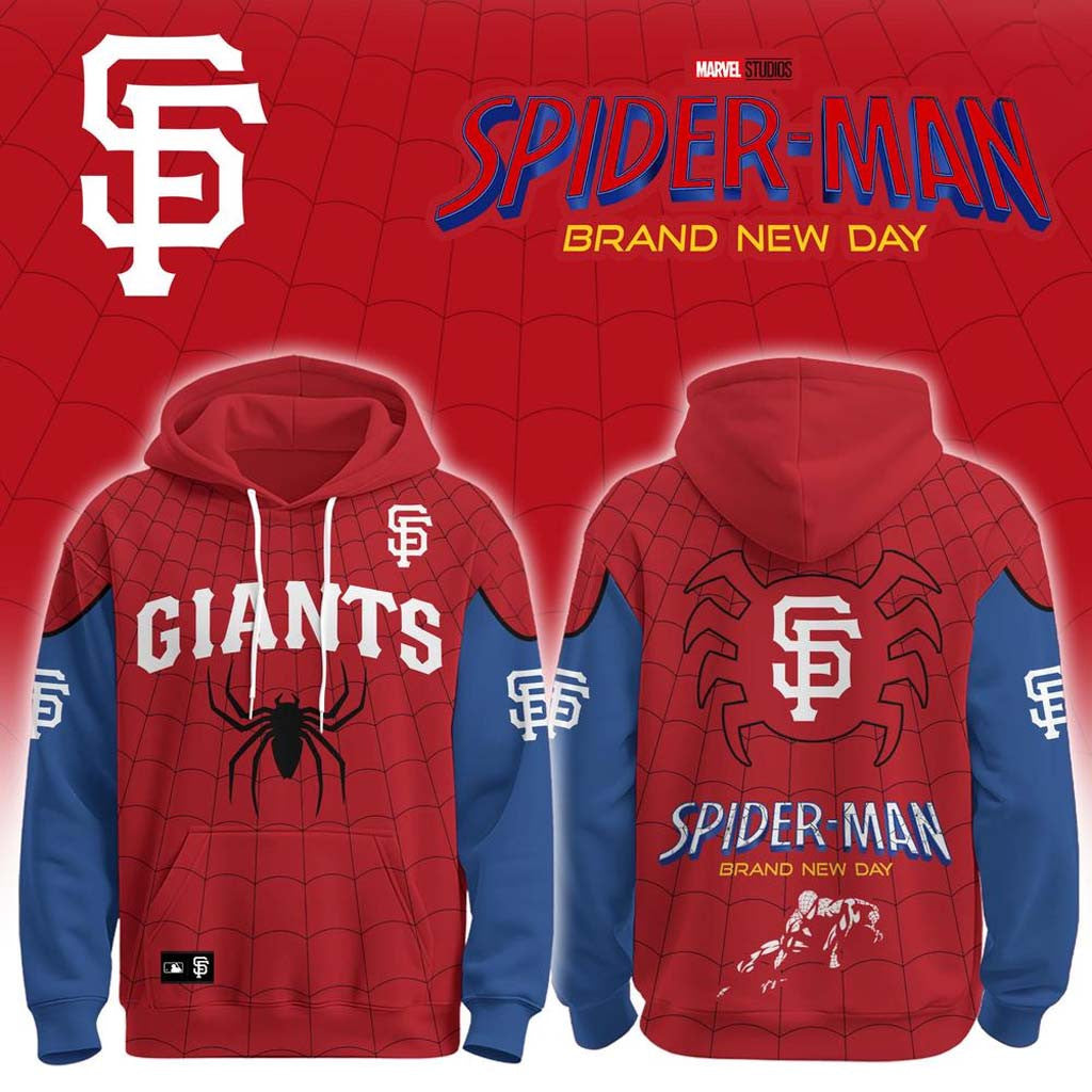 SF Giants x Spider-Man Brand New Day 2026 Hoodie San Francisco Giants Merch Fans Gifts - Merchluma