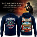 Zac Brown Band x Boston Red Sox Merch Love and Fear Tour 2026 Hoodie Gifts For Baseball Fans - Merchluma