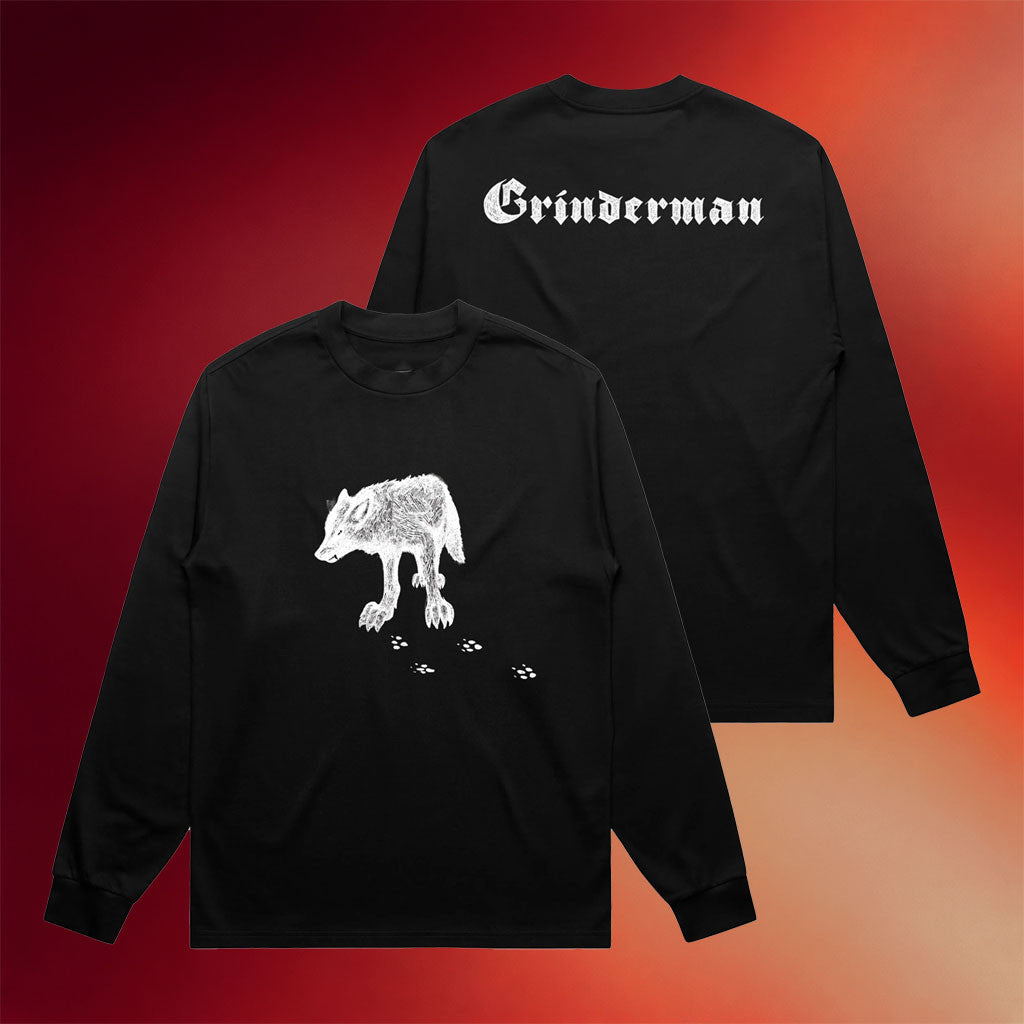 Nick Cave Merch 2026 Grinderman Wolf Black Long Sleeve T-Shirt Gift For Brothers - Merchluma