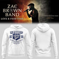 Zac Brown Band Love and Fear Tour 2026 in Fenway Park Hoodie Zac Brown Merch White Fan Gear - Merchluma