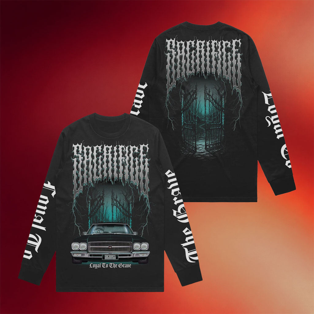 Geltchy Merch 2026 Death Metal Long Sleeve Tee Iron Oath Sacrifice Shirt Gift for Him - Merchluma