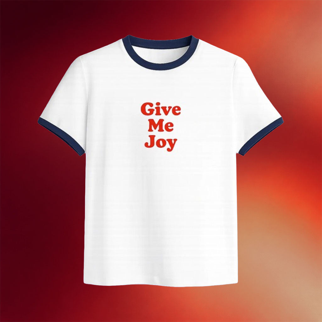 Elle Limebear Merch 2026 Give Me Joy Classic Ringer Shirt Present For Sisters - Merchluma