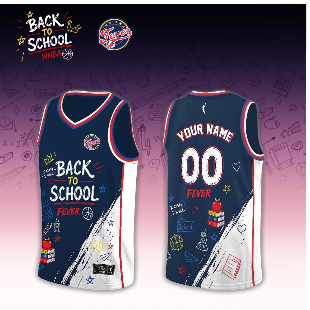 Custom Indiana Fever x Back To School 2026 Basketball Jersey Indiana Fever Merch Fan Gift - Merchluma