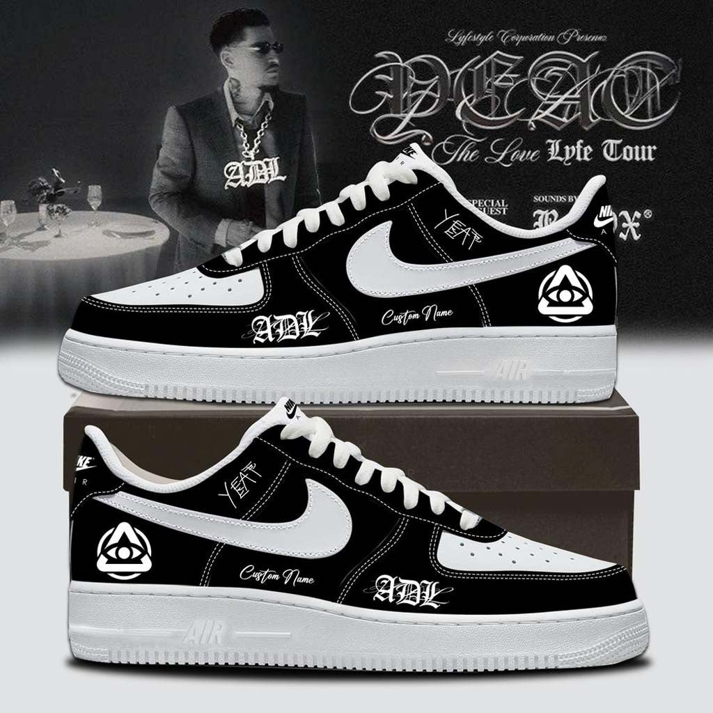 Personalized YEAT Merch ADL Love Lyfe Tour 2026 Shoes Black Birthday Gifts For Music Lovers - Merchluma