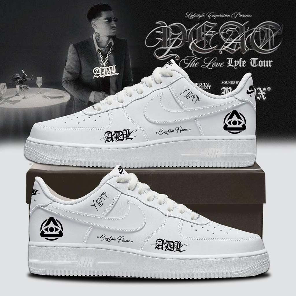Personalized YEAT Merch ADL Love Lyfe Tour 2026 Shoes White Gifts For Music Fans - Merchluma