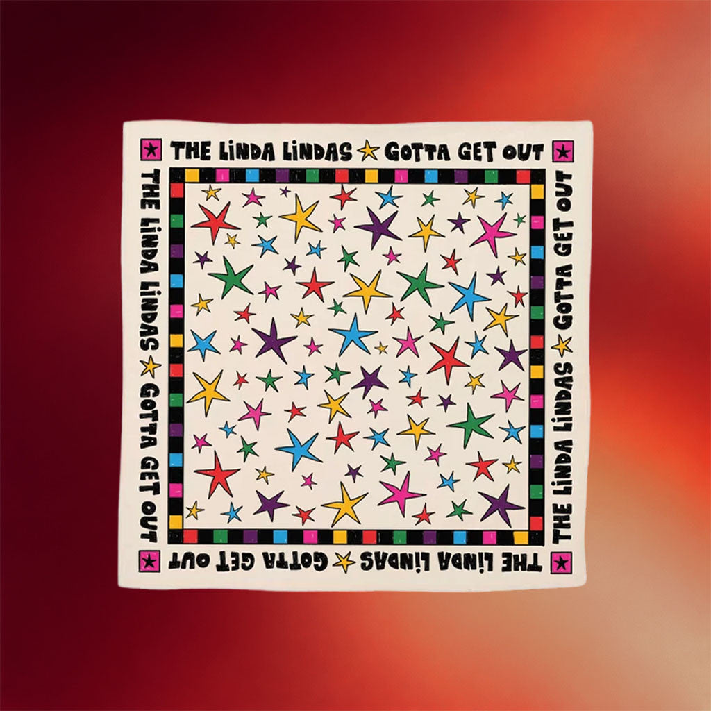 The Linda Lindas Merch 2026 Starburst Bandana Gotta Get Out Bandana Gift For Band Fans - Merchluma