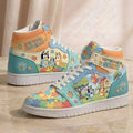 Bluey Autism Acceptance Run Your Own Race High Top Sneakers You're Doing Great Shoes Son Gifts - Merchluma