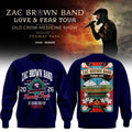 Zac Brown Band x Boston Red Sox Merch Love and Fear Tour 2026 Sweatshirt Navy Gifts For Dad - Merchluma