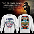 Zac Brown Band x Boston Red Sox Merch Love and Fear Tour 2026 Sweatshirt White Gifts For Fans - Merchluma
