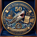 Jaws 50th Anniversary 1975 2025 Commemorative Coin Need A Bigger Boat Coin Jaws Movie Merch - Merchluma