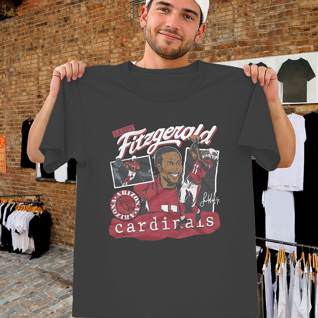 Larry Fitzgerald Cardinals Shirt Signature Number 11 Football Legend Tee Arizona Cardinals Merch - Merchluma