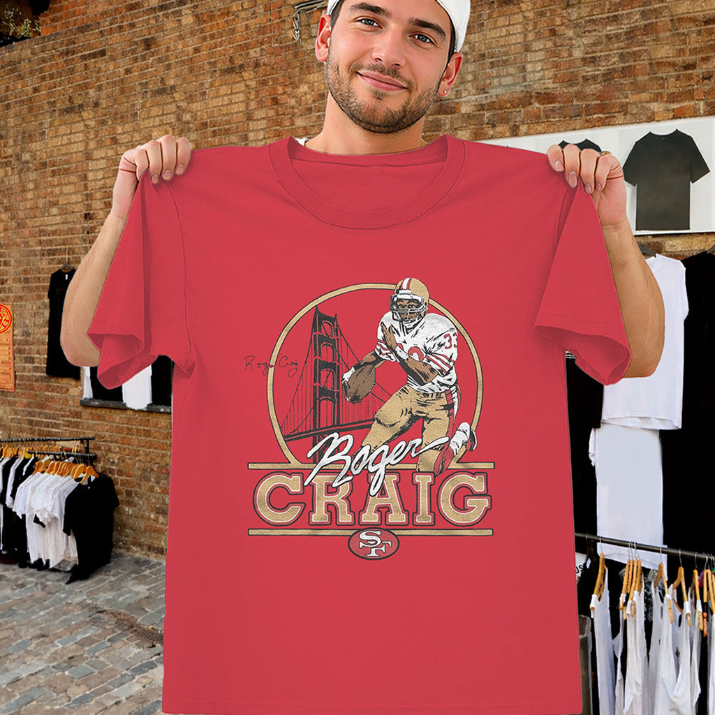 Roger Craig 49ers Shirt Signature Hall of Fame 2026 Football Tee San Francisco 49ers Merch - Merchluma