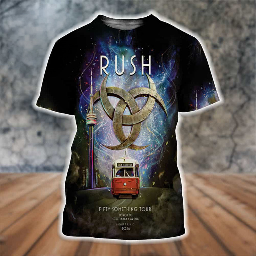 Rush Band Fifty Something Tour 2026 Toronto Event Shirt Rush Merch Gifts For Dudes - Merchluma