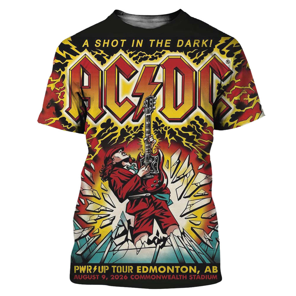 ACDC Edmonton AB Canada 2026 Event Shirt ACDC Merch Unique Gifts For Music Lovers - Merchluma