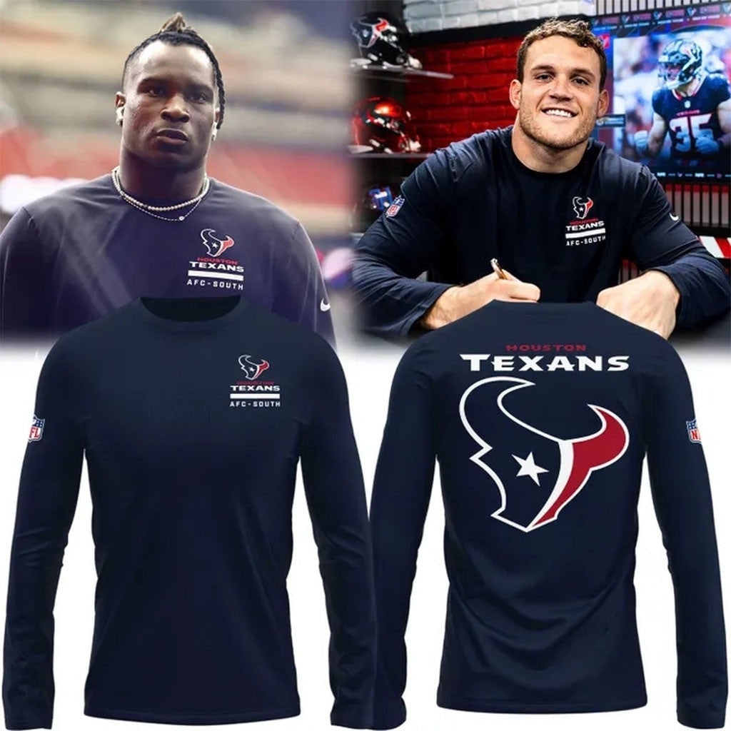 Houston Texans Uniform Special New Long Sleeve Shirt Houston Texans Merch Football Fan Gifts - Merchluma