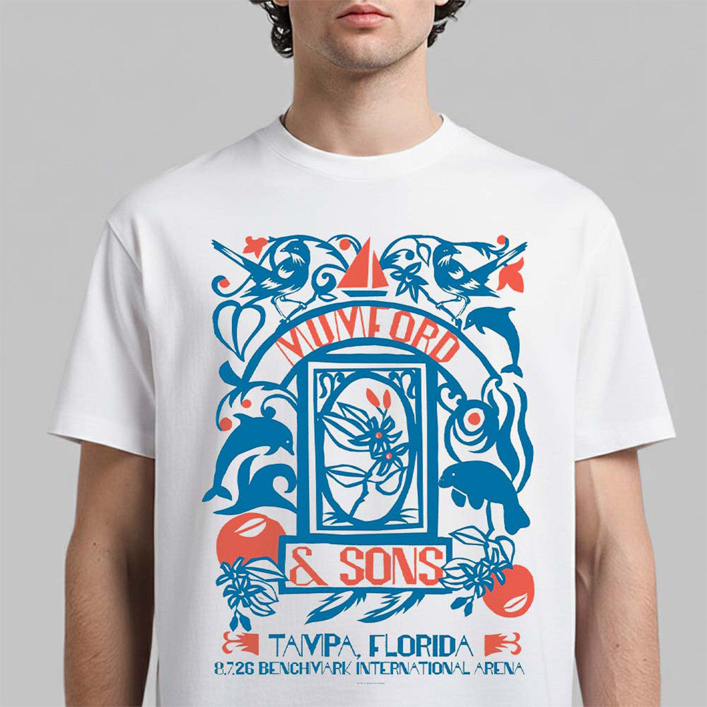 Mumford And Sons Merch Tampa Florida 2026 Event T-Shirt Gifts For Music Enthusiasts - Merchluma