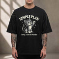 Simple Plan Merch Bigger Than You Think Tour 2026 Shirt Sorry I Cant Be Purrfect T-Shirt - Merchluma