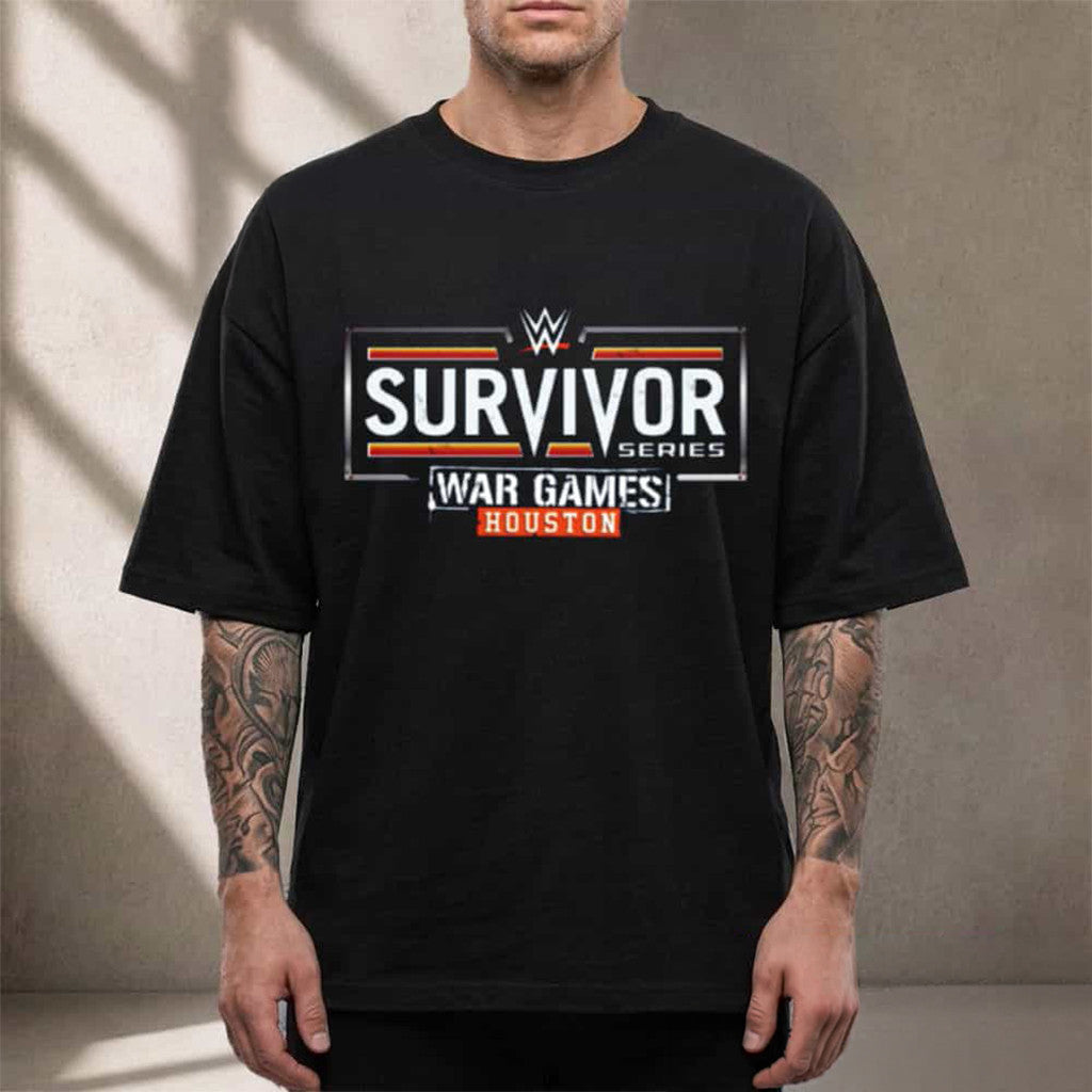 WWE Survivor Series War Games Houston Logo 2026 T-Shirt Gifts For Wrestling Fans - Merchluma