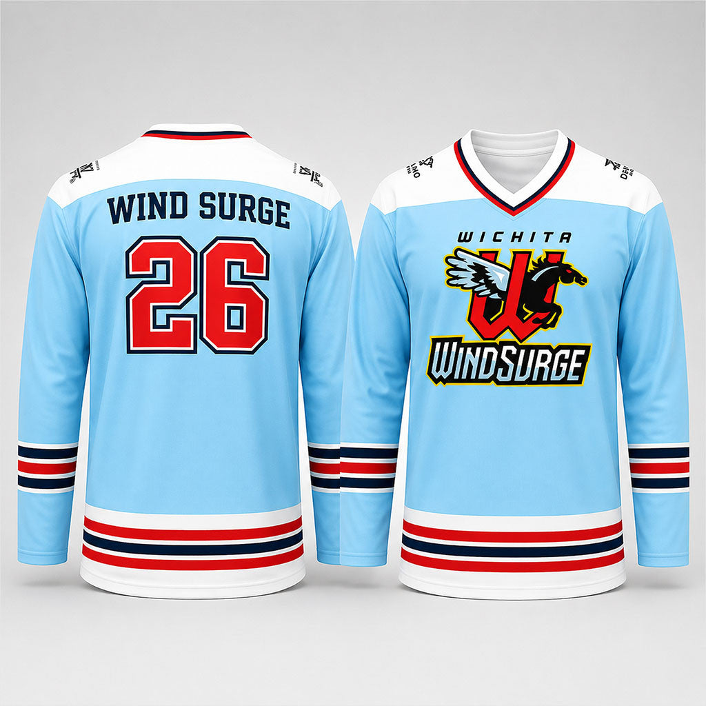 Wichita Wind Surge Hockey Jersey 2026 WW Surge Merch Gifts For Baseball Lovers - Merchluma