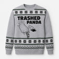 Raccoon Virginia Trashed Panda Ugly Holiday Sweatshirt Funny Raccoon Apparel BFF Gifts - Merchluma