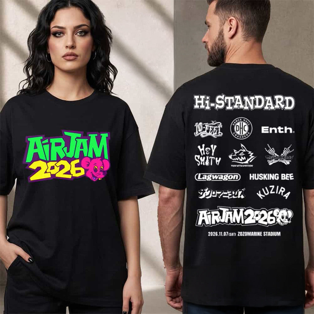 Air Jam 2026 Full Lineup On November 7 2026 At Zozomarine Stadium Japan T-Shirt Air Jam Merch - Merchluma