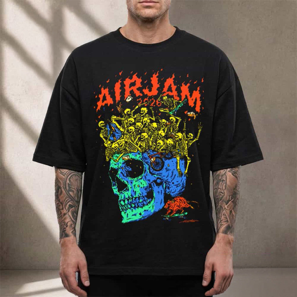 Air Jam 2026 Hirotton Skull Crown On November 7 2026 T-Shirt Air Jam Merch Fans Gifts - Merchluma