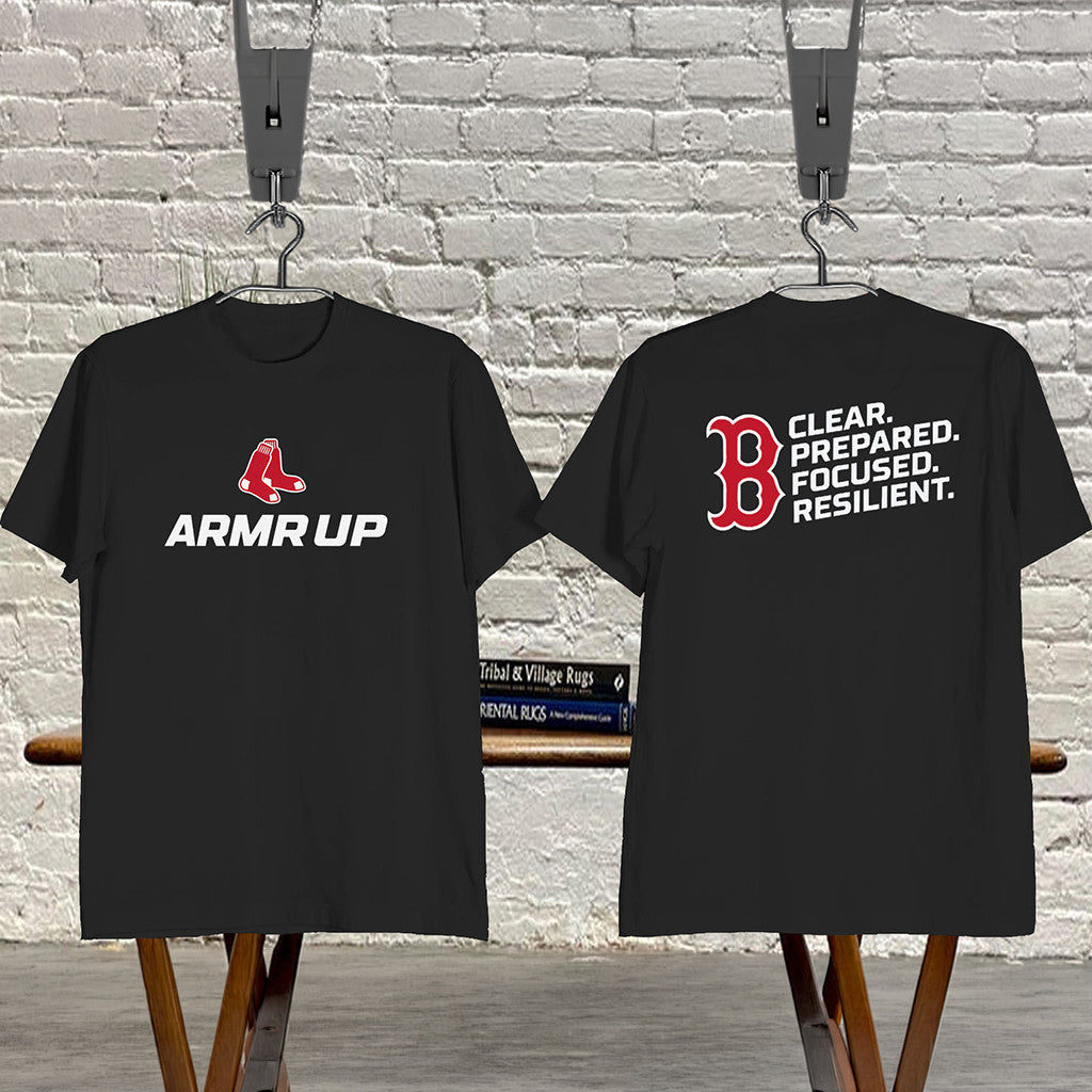 ARMR UP Boston Red Sox Shirt Clear Prepared Focused Resilient T-Shirt Boston Red Sox Merch - Merchluma