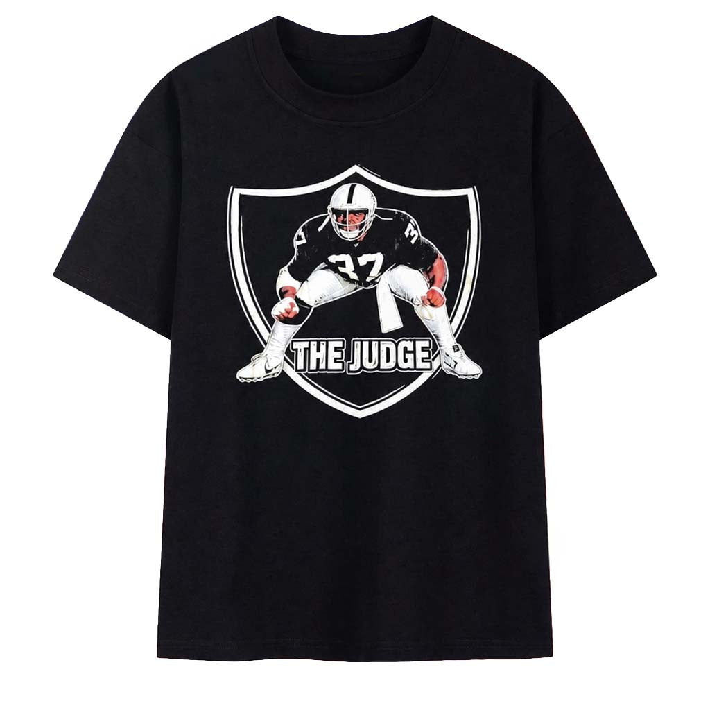 Marcus Allen Las Vegas Raiders The Judge 37 T-Shirt 2026 LV Raiders Merch Football Fan Gifts - Merchluma