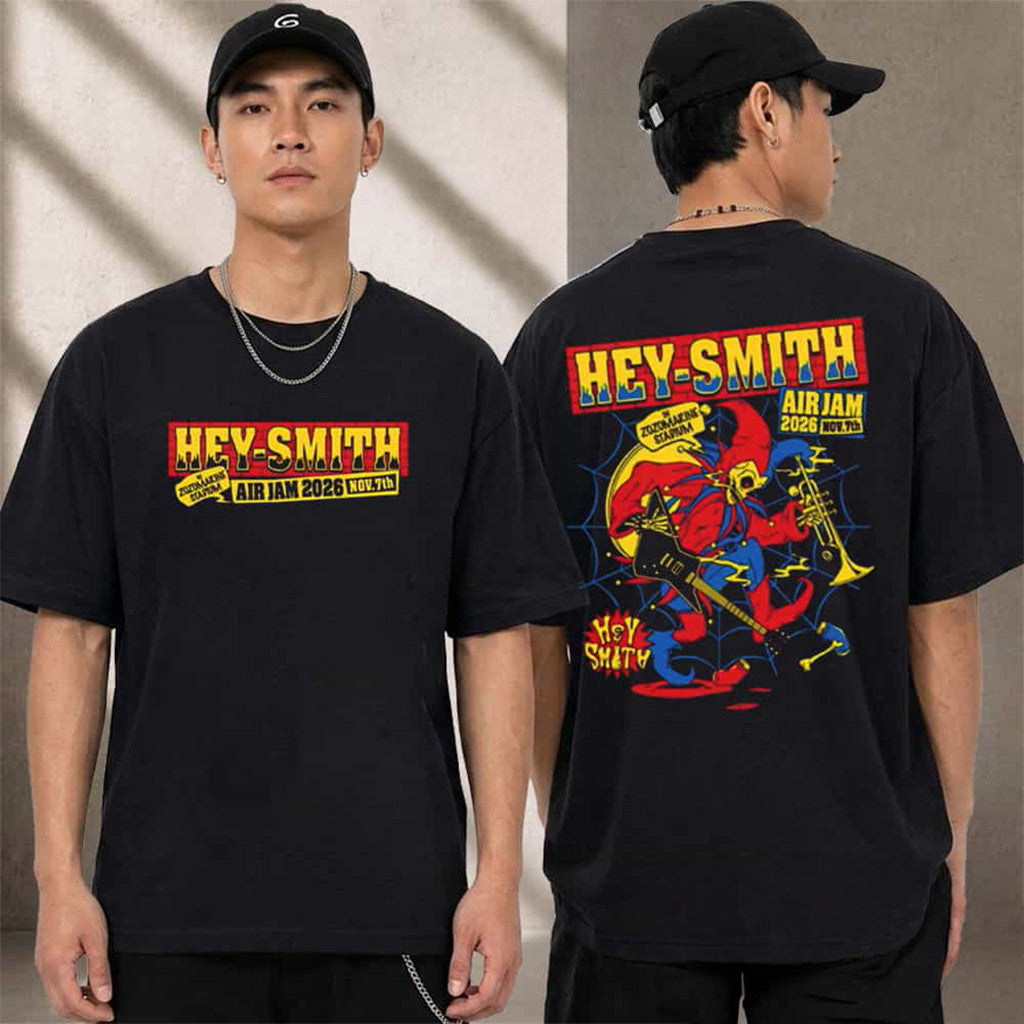 Hey Smith x Air Jam In Zozomarine Stadium On November 7 2026 Rock Clown T-Shirt Hey Smith Merch - Merchluma