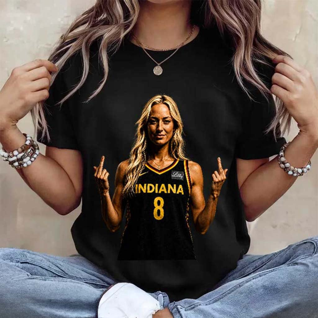 Sophie Cunningham Funny Middle Finger Women Basketball T-Shirt Indiana Fever Merch Her Gifts - Merchluma
