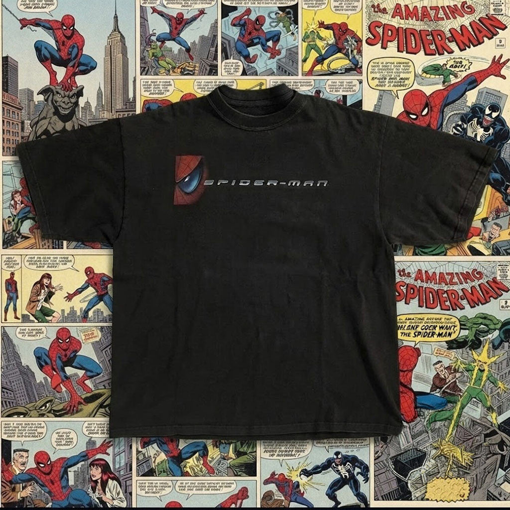 Spider Man Movie Promo Shirt Graphic T-Shirt Spider Man Merch Gifts For Movie Lovers - Merchluma