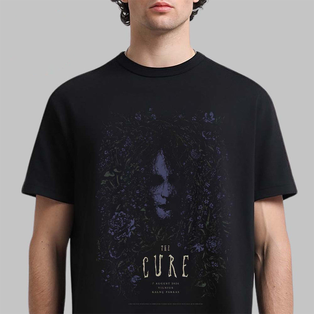 The Cure Vilnius Lithuania Event At Kalnu Parkas On 7 August 2026 T-Shirt The Cure Merch - Merchluma