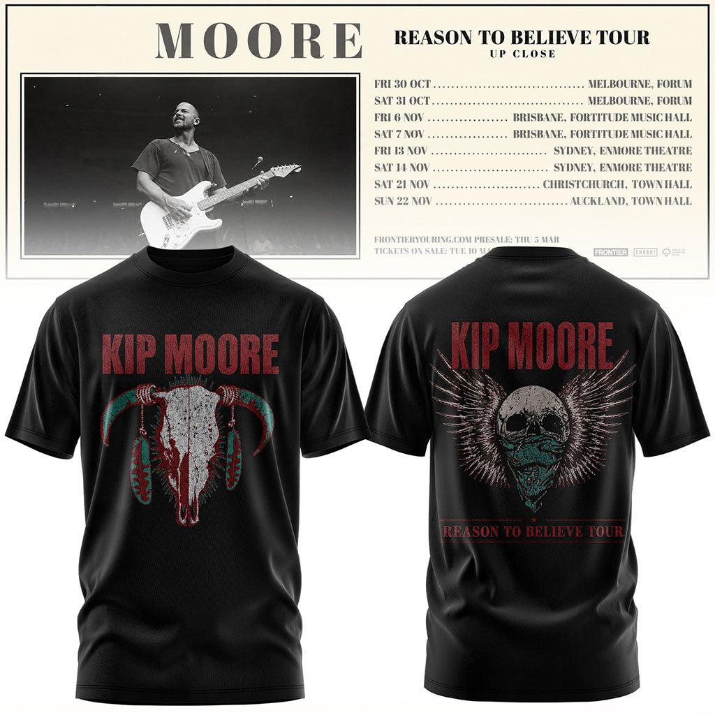 Kip Moore Reason To Believe Tour 2026 T-Shirt Kip Moore Merch Present For Music Lovers - Merchluma