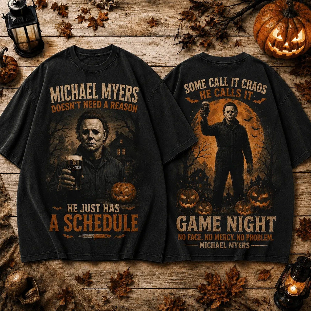Michael Myers Guinness Game Night 2026 Halloween T-Shirt Michael Myers Merch Horror Fan Gifts - Merchluma