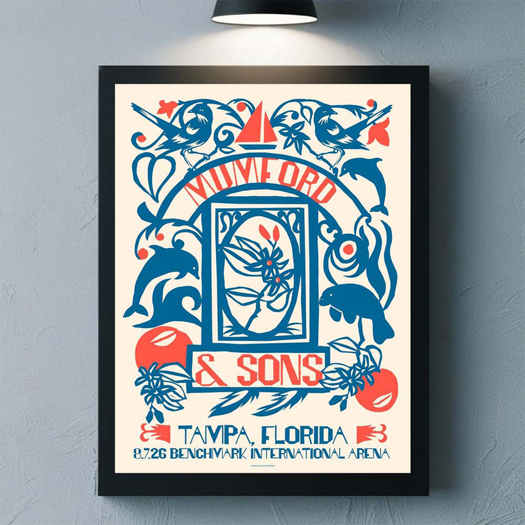 Mumford And Sons Tampa Florida 2026 Event Poster Mumford And Sons Merch Rock Fan Gifts - Merchluma