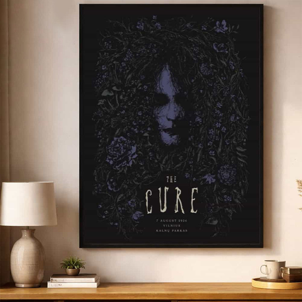 The Cure Lithuania 2026 Event Sounds Good Vilnius Festival Poster The Cure Merch Wall Decor - Merchluma
