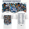 Seattle Mariners x 50 Greatest Players 2026 T-Shirt Mariners Merch Gifts For Baseball Lovers - Merchluma