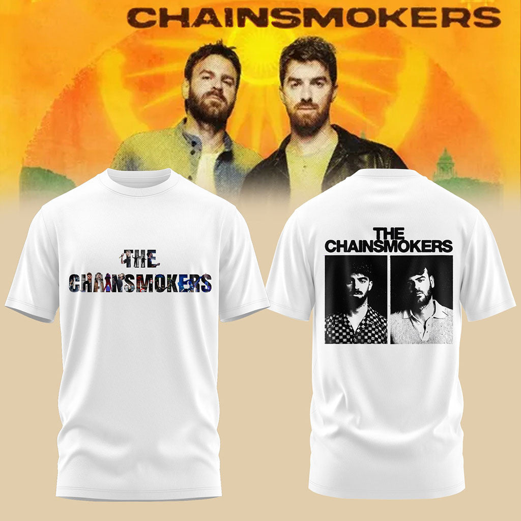 The Chainsmokers Merch The Chainsmokers Tour 2026 T-Shirt White Present For Son - Merchluma