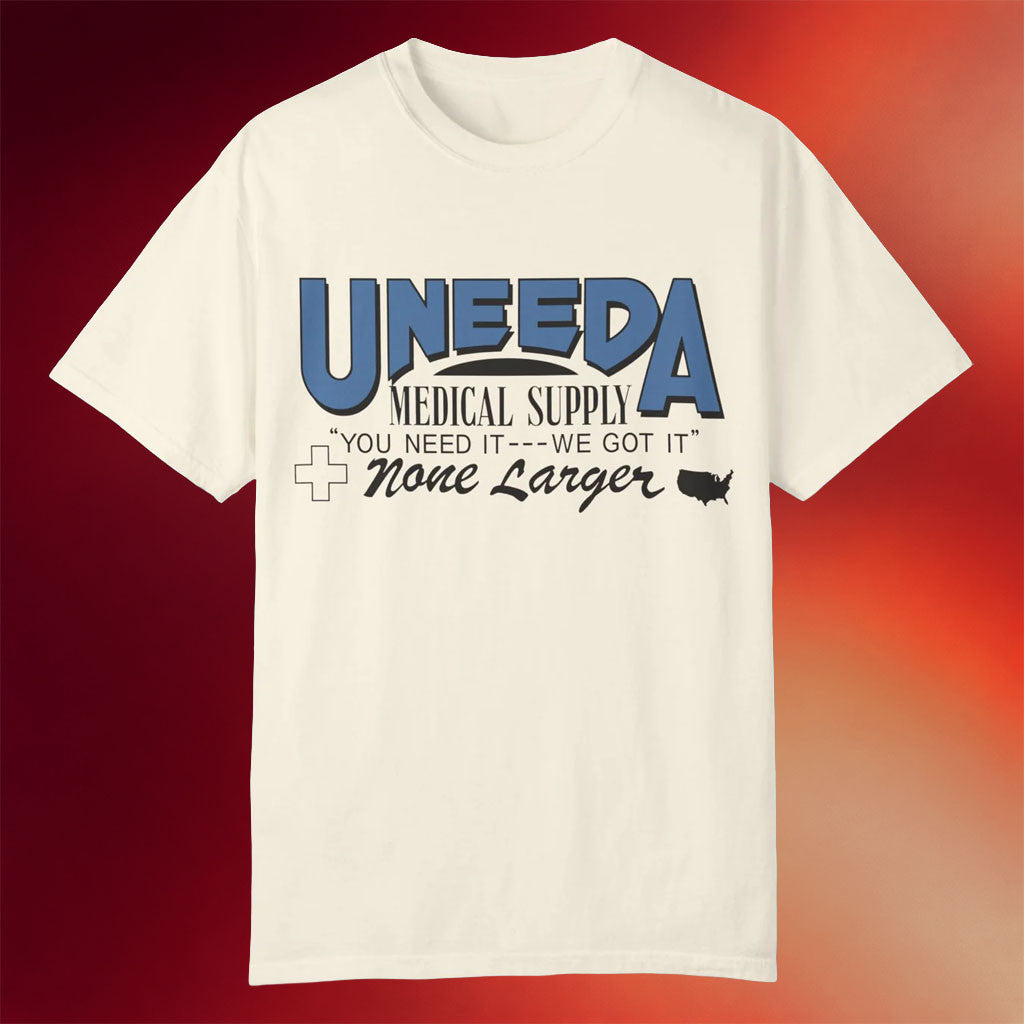 Iron Fortress Records Merch 2026 Uneeda Medical Supply T-Shirt Present For Horror Movie Fans - Merchluma