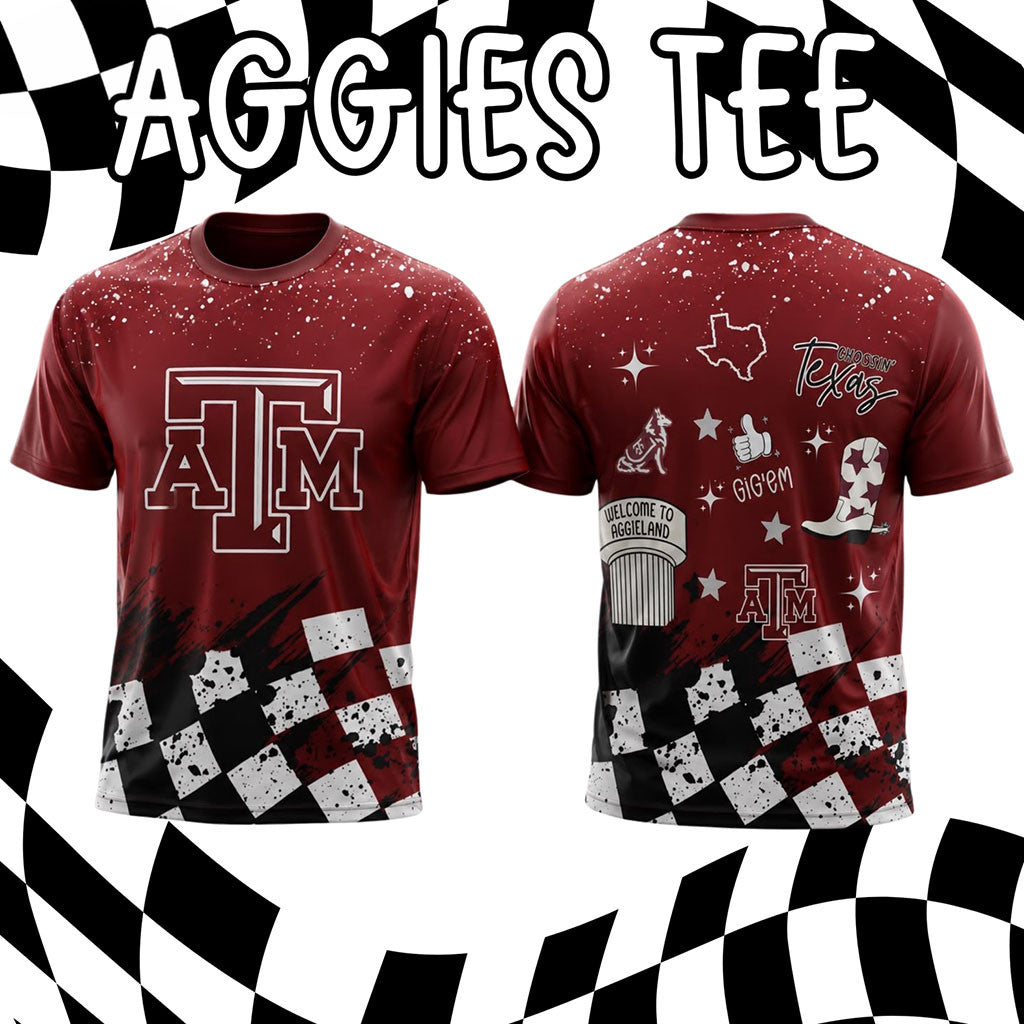 Texas A&M Aggies Football T-Shirt 2026 Aggies Merch Gifts For Halloween - Merchluma