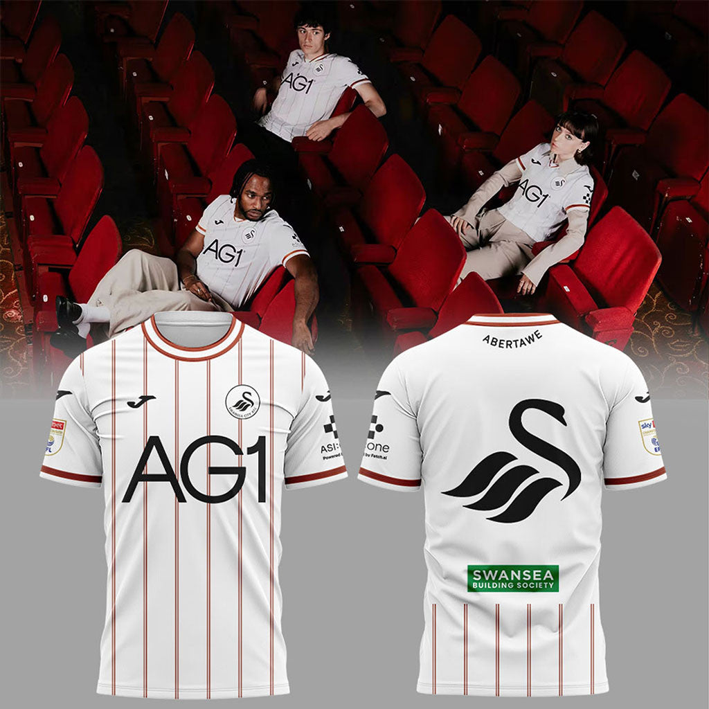 Swansea City AFC AG1 New Home Kit T-Shirt Swansea City AFC Merch Presents For Football Fans - Merchluma