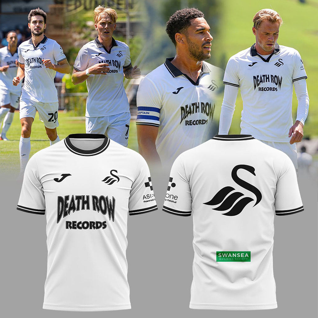 Swansea City FC Death Row Records 2026 Shirt Swansea City AFC Merch Best Gifts For Football Fans - Merchluma