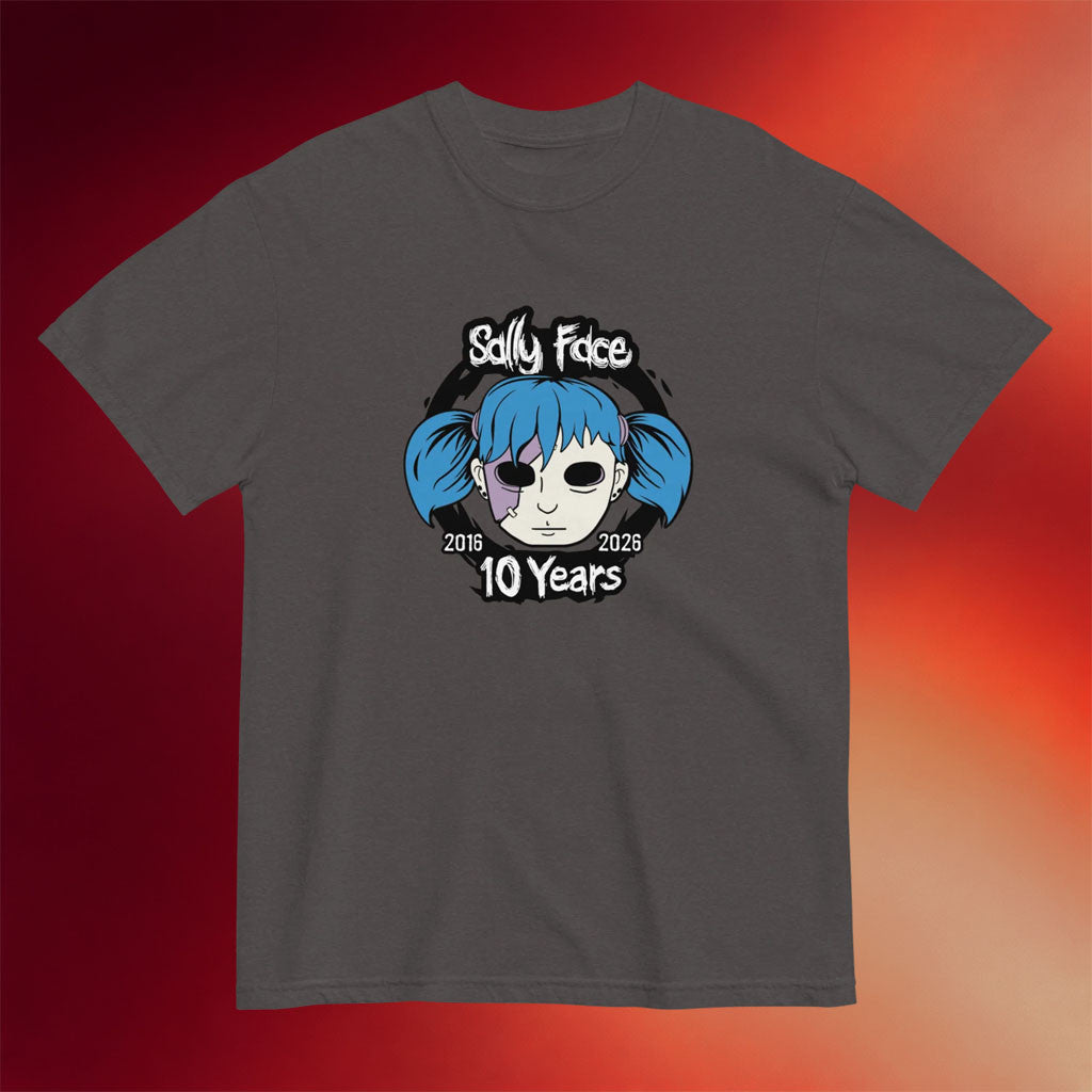 Sally Face Merch 10th Anniversary 2016 2026 T-Shirt Present For Video Game Lovers - Merchluma